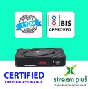 STREAM PLUS HD MPEG-4 DD Free Set Top Box | USB & HDMI Port | WITH Wifi (DLNA & YouTube)