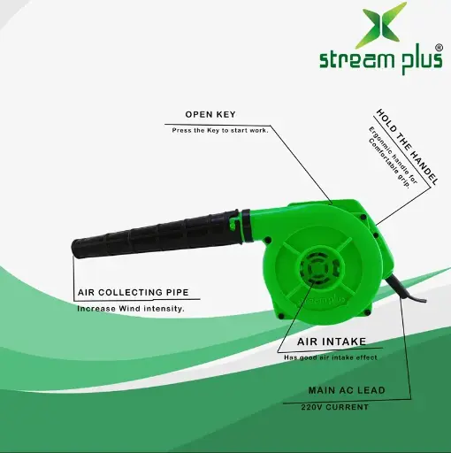 [BG2] 2.6m/min/18000 RPM CUM Dust Cleaner Forward Curved Air Blower Airfoil Air Blower (Corded Vacuum)